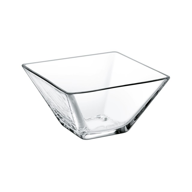 Dubenėlis užkandžiams grūdinto stiklo 270 ml, 10,5 cm, kvadratinis