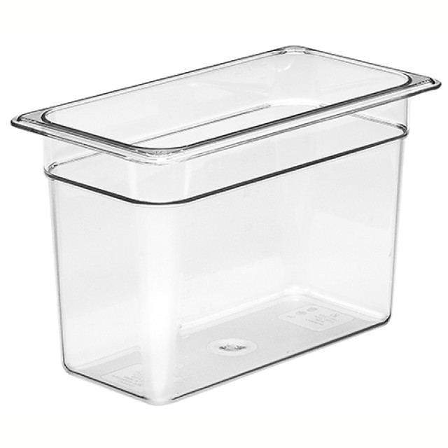 Indas maistui laikyti CAMBRO (skaidrus polikarb.) (GN1 3-17.65x32.5cm, h-20cm, 6.9l)