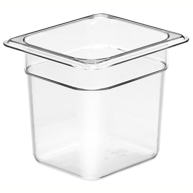 Indas maistui laikyti CAMBRO (skaidrus polikarb.) (GN1 6-16.2x17.6cm, h-15cm, 2.2l)