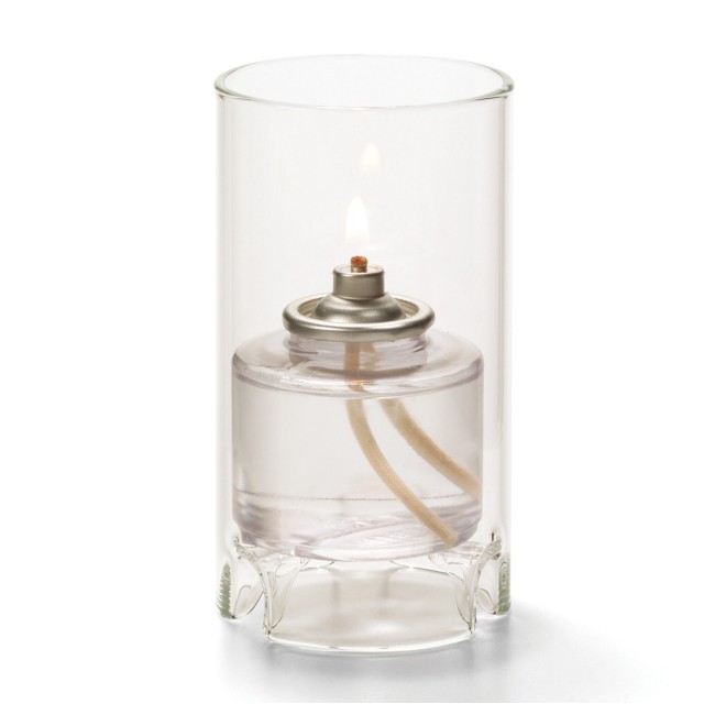Žvakidė cilindrinė stiklinė (maža, skaidri) aukštis 11,1 cm, ø6 cm; HD26