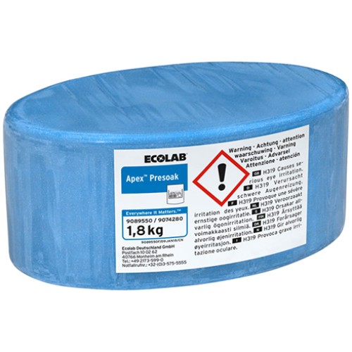 Priemonė įrankių mirkymui APEX PRESOAK prieš plaunant indaplovėje 1,8 kg blokais;