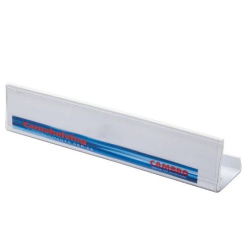Identifikavimo kortelė spaustukas CAMBRO Premium stelažų lentynoms, 76 mm