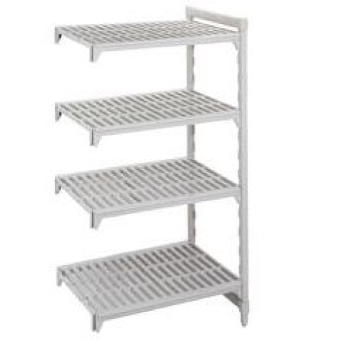 Jungiamasis rinkinys stacionariam stelažui CAMBRO Premium (0,6 x1,335 x1,8 m) (2 stovai + 2 sujungimai + 4 perforuotos lentynos))