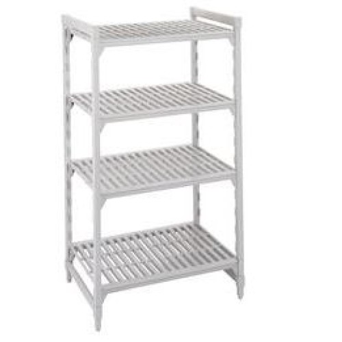 Pradžios rinkinys stacionariam stelažui CAMBRO Premium (0,6 x1,18 x1,8 m) (4 stovai + 4 sujungimai + 4 perforuotos lentynos))