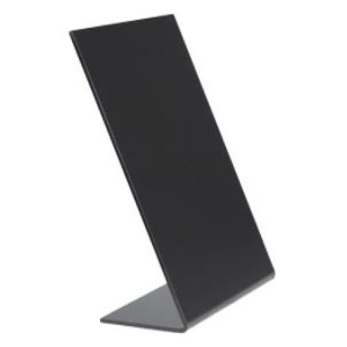 SECURIT kreidinė lentelė A7, 5 vnt., pastatoma, L formos, juoda