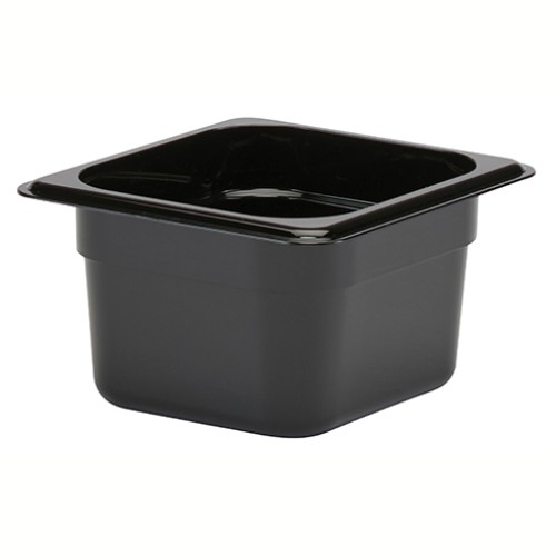 Indas maistui laikyti CAMBRO (juodas polikarb.) (GN1 6-16.2x17.6cm, h-10cm, 1.5l)
