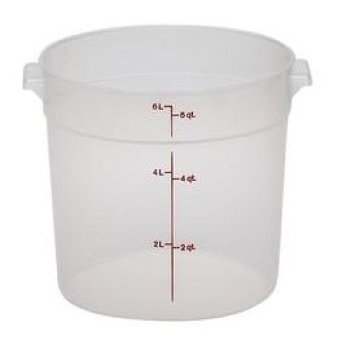 Indas maistui laikyti CAMBRO apvalus (polipropileno) (5,7l, h-20,2cm)