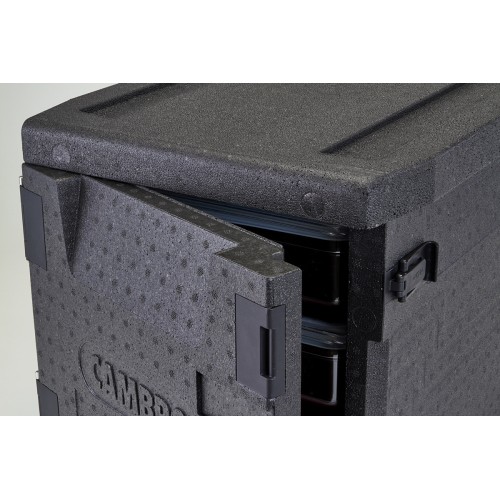 EPP Front GN indų transportavimo dėžė GoBox su durelėmis (juoda) (60 l) 64x44x47,5cm