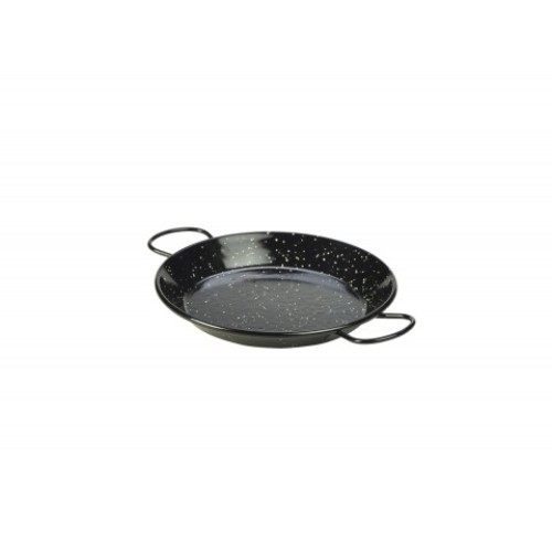 Juoda lėkštė su rankenėlėmis maisto pateikimui, 20cm