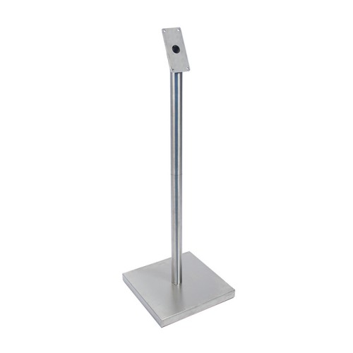 SECURIT stovas ir pagrindas informacininiam LED stendui 120x15x6 cm stovas, 43x38x3 cm pagrindas nerūd. plieno