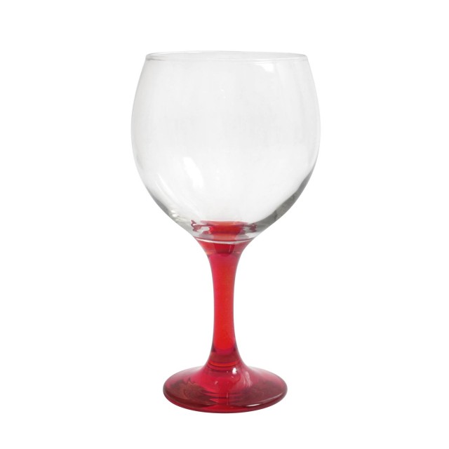 Taurė kokteiliams 645ml, raudona kojele