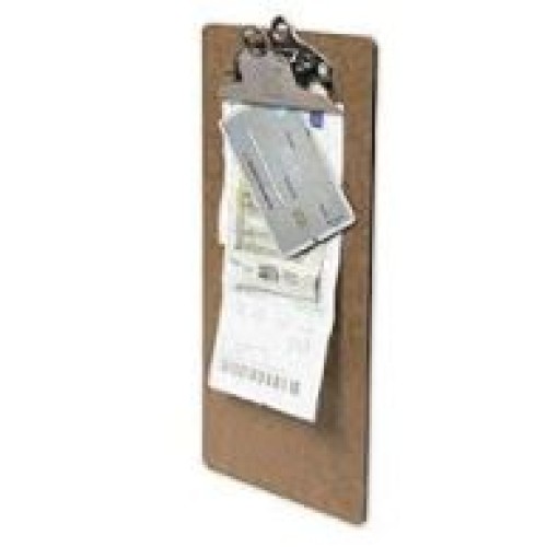 SECURIT segtuvas sąskaitoms su spaustuku 26,5x11,5x3 cm, rudos sp.