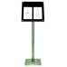 SECURIT informacinis LED stendas Acrylic 2xA4, 21,45x21,06x5,46 cm, pastatomas ar kabinamas, juodos sp., be stovo
