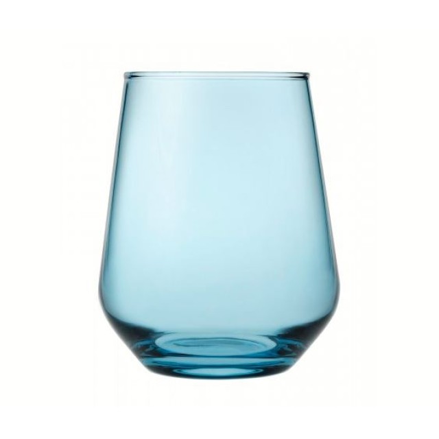 Stiklinė vandeniui Allegra mėlynos sp., 430ml, h-11cm