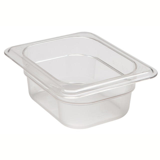 Indas maistui laikyti CAMBRO (skaidrus polikarb.) (GN1 8-16,2x13,17cm, h-6,5cm, 0,7l)