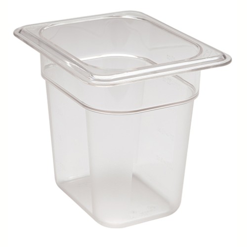 Indas maistui laikyti CAMBRO (skaidrus polikarb.) (GN1 8-16,2x13,17cm, h-15cm, 1,5l)