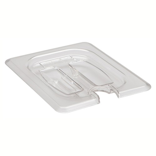 Dangtelis su rankena ir anga šaukštui CAMBRO (skaidrus polikarb.) (GN1 8-16,2x13,17cm)