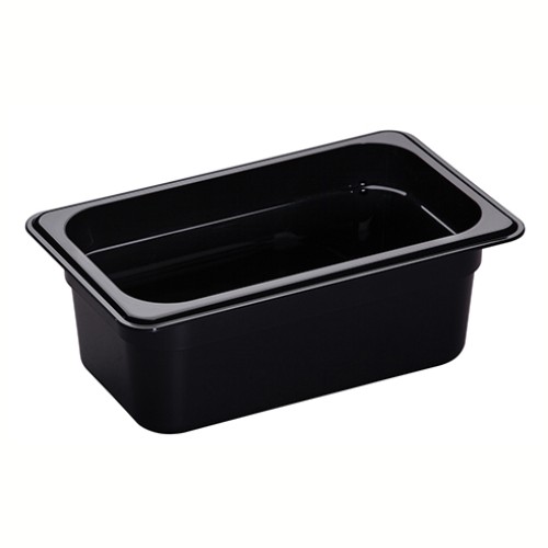 Indas maistui laikyti CAMBRO (juodas polikarb.) (GN1 4-16,2x26,5cm, h-10cm, 2,5l)