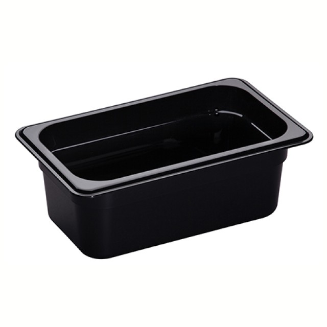 Indas maistui laikyti CAMBRO (juodas polikarb.) (GN1 4-16,2x26,5cm, h-10cm, 2,5l)
