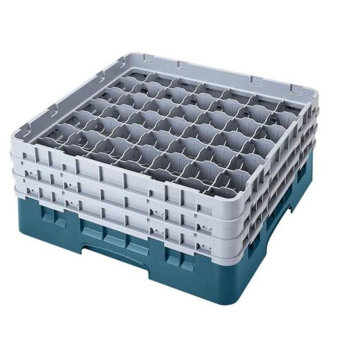 Kasetė taurėms bokalams CAMBRO 49 vietų, h-13,3cm, Ø-6,2cm, turkio sp.