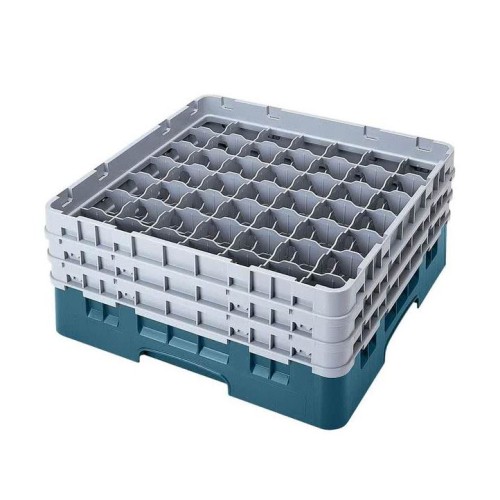 Kasetė taurėms bokalams CAMBRO 49 vietų, h-9.2cm, Ø-6.2 cm, turkio sp.