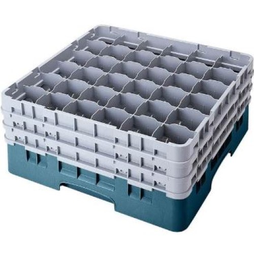 Kasetė taurėms bokalams CAMBRO 36 vietų, h-9,2cm, Ø7,3cm, turkio sp.
