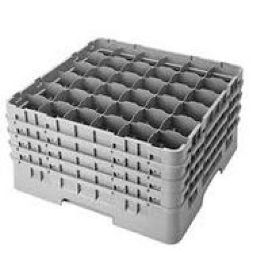Kasetė taurėms bokalams CAMBRO 36 vietų, h-21,5cm, Ø7.3cm, žalios sp.