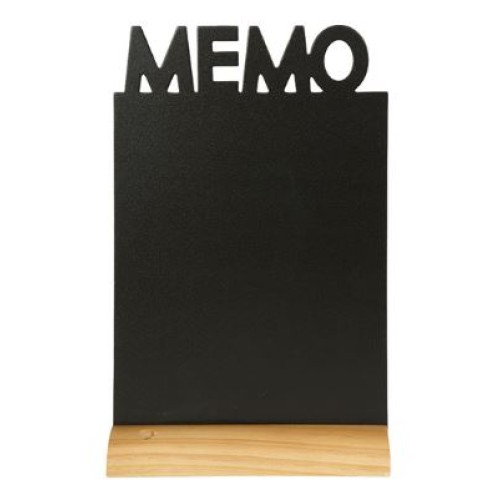 SECURIT stalo kreidinė lentelė siluetas UŽRAŠINĖ 34,5x21x6 cm,  su mediniu pagrindu ir žymekliu
