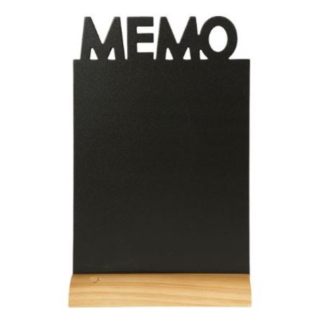 SECURIT stalo kreidinė lentelė siluetas UŽRAŠINĖ 34,5x21x6 cm,  su mediniu pagrindu ir žymekliu