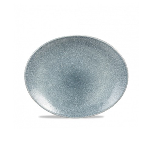Lėkštė Churchill Raku Topaz 27x22.9cm, melsvai pilka spalva