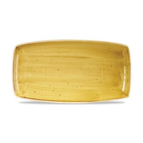 Lėkštė Churchill Stonecast Mustard 29,5x15cm, stačiakampė, geltonos sp.