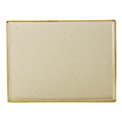 Stačiakampė lėkštė Porcelite Wheat 35x26 cm, gelsvos sp.