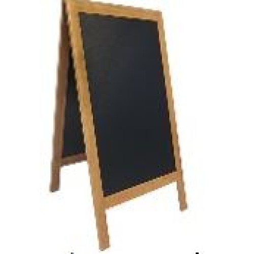 SECURIT medinis dvigubas stendas Deluxe 130x73x7,5 cm, juodas rudu rėmu