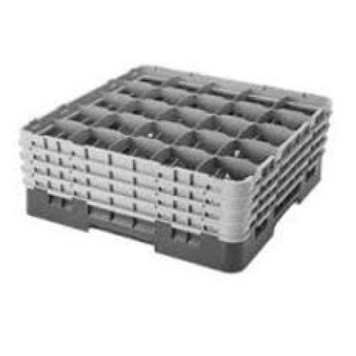 Kasetė taurėms bokalams CAMBRO 36 vietų, h-23,8cm, Ø-7,3cm, juodos sp.