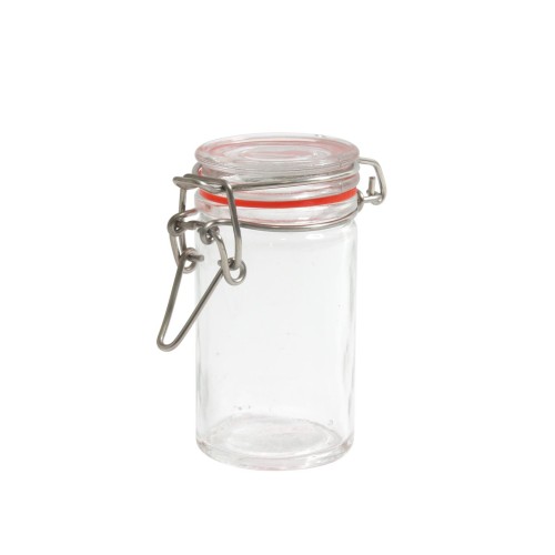 Stiklinis indelis su sandariu dangteliu 40ml, 4,3cm, h-6cm