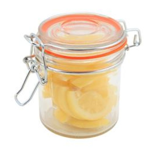 Stiklinis indelis su sandariu dangteliu 350ml, 9cm, h-9,5cm