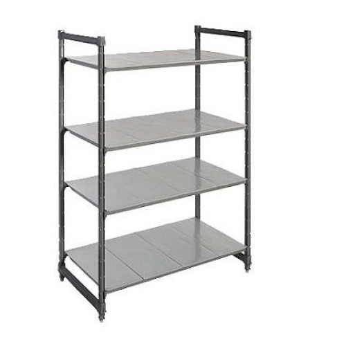 Stelažas su sujungimais CAMBRO Basics series su 4 lygiomis lentynomis (540x1380x1830mm)