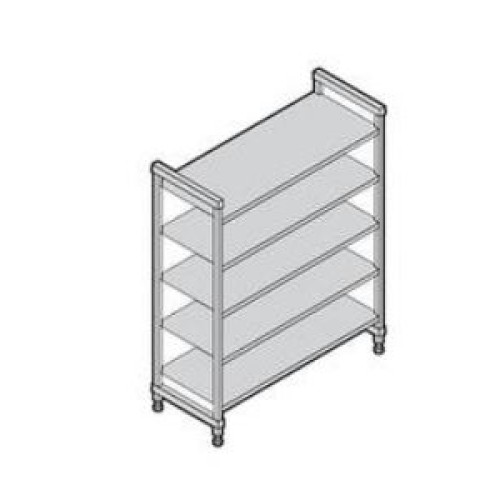 Stelažas su sujungimais CAMBRO Basics series su 5 lygiomis lentynomis (540x1220x2140mm)