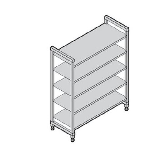 Stelažas su sujungimais CAMBRO Basics series su 5 lygiomis lentynomis (460x1530x2140mm)