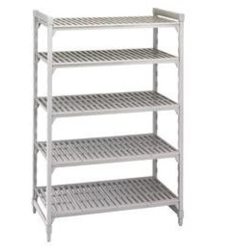 Pradžios rinkinys stacionariam stelažui CAMBRO Premium (600 x880 x1800 m) (4 stovai + 4 sujungimai + 5 perforuotos lentynos))