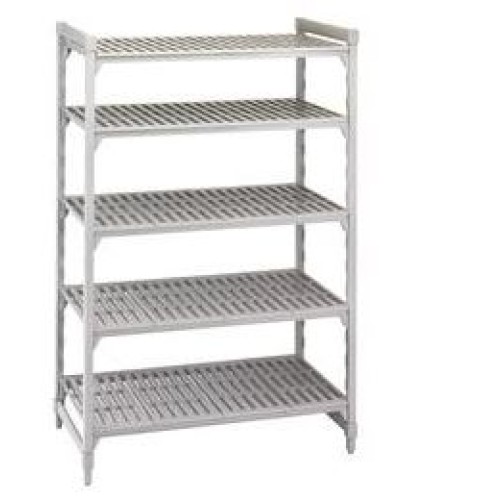 Pradžios rinkinys stacionariam stelažui CAMBRO Premium (0,4 x1,08 x1,8 m) (4 stovai + 5 sujungimai + 5 perforuotos lentynos))