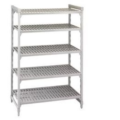 Pradžios rinkinys stacionariam stelažui CAMBRO Premium (0,5 x1,08 x1,8 m) (4 stovai + 5 sujungimai + 5 perforuotos lentynos))