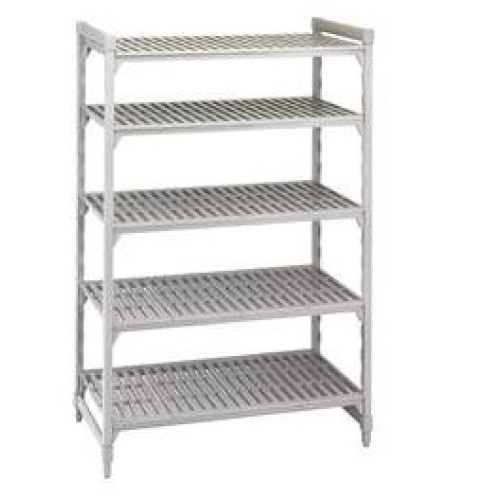 Pradžios rinkinys stacionariam stelažui CAMBRO Premium (0,5 x1,48 x1,8 m) (4 stovai + 5 sujungimai + 5 perforuotos lentynos))
