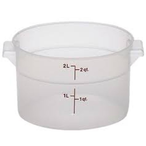 Indas maistui laikyti CAMBRO apvalus (polipropileno) (1.9l, h-11.1cm)