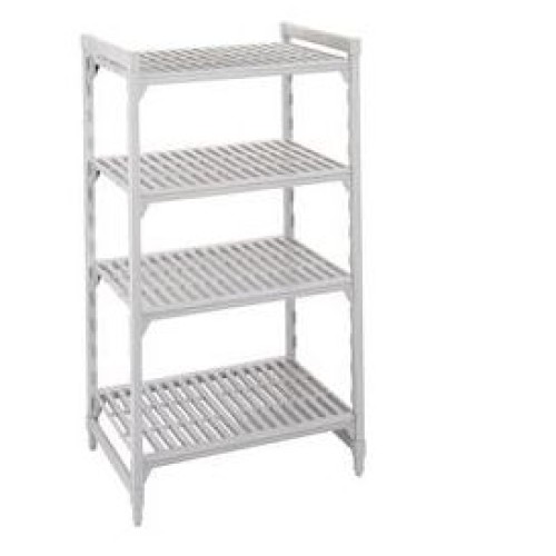 Pradžios rinkinys stacionariam stelažui CAMBRO Premium (0,4 x1,28 x1,7 m) (4 stovai + 4 sujungimai + 4 perforuotos lentynos))