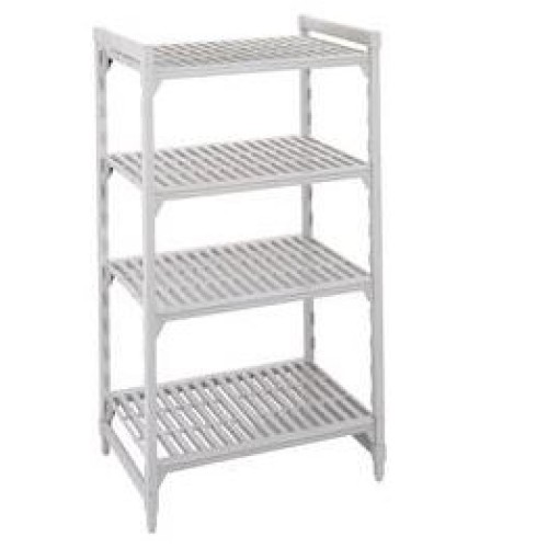 Pradžios rinkinys stacionariam stelažui CAMBRO Premium (0,4 x1,38 x1,7 m) (4 stovai + 4 sujungimai + 4 perforuotos lentynos))