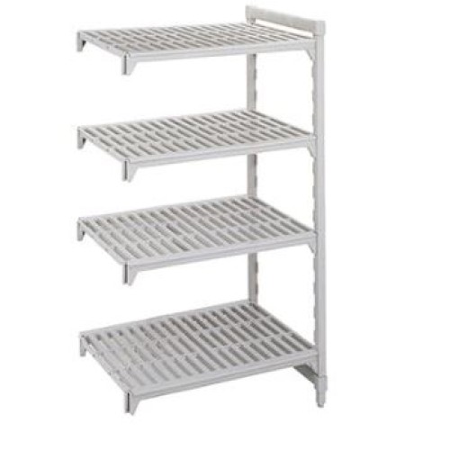 Jungiamasis rinkinys stacionariam stelažui CAMBRO Premium (0,4 x1,3 x1,7 m) (2 stovai + 4 sujungimai + 4 perforuotos lentynos))