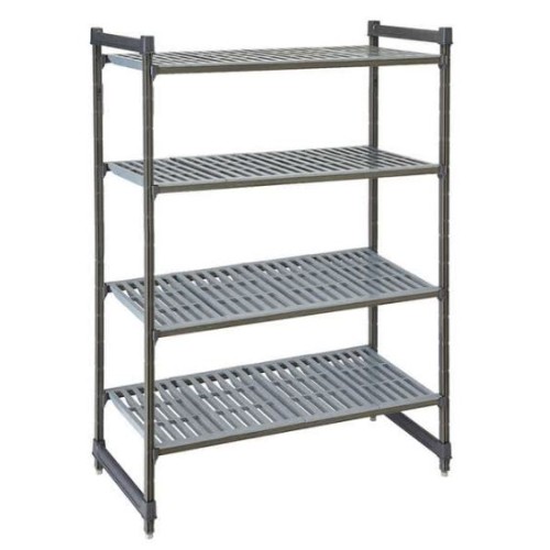 Stelažas su sujungimais CAMBRO Basics series su 4 lygiomis lentynomis (610x1070x1830mm)