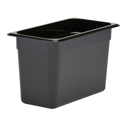 Indas maistui laikyti CAMBRO (juodas polikarb.) (GN1 3-17.65x32.5cm, h-20cm, 6.9l)