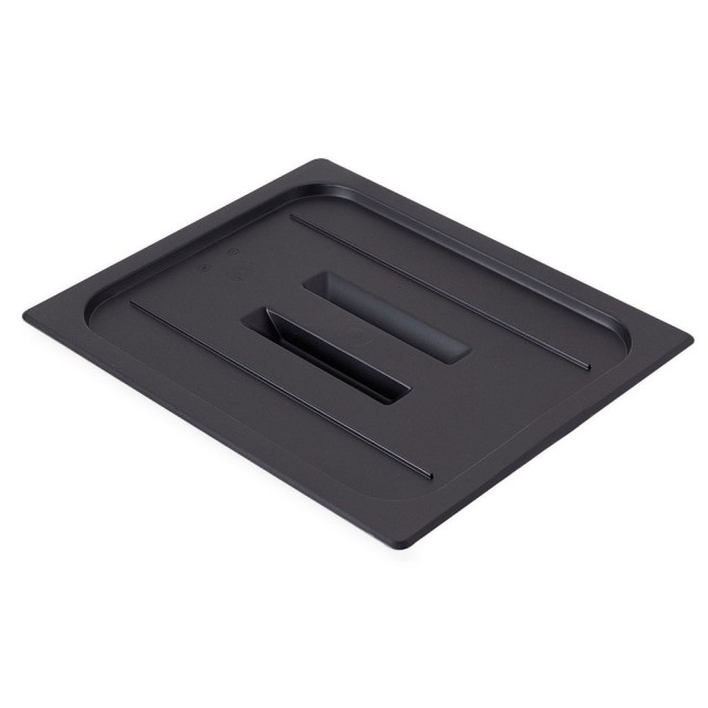 Dangtelis su rankenėle CAMBRO (juodas polikarb.) (GN1 3-17.6x32.5cm)